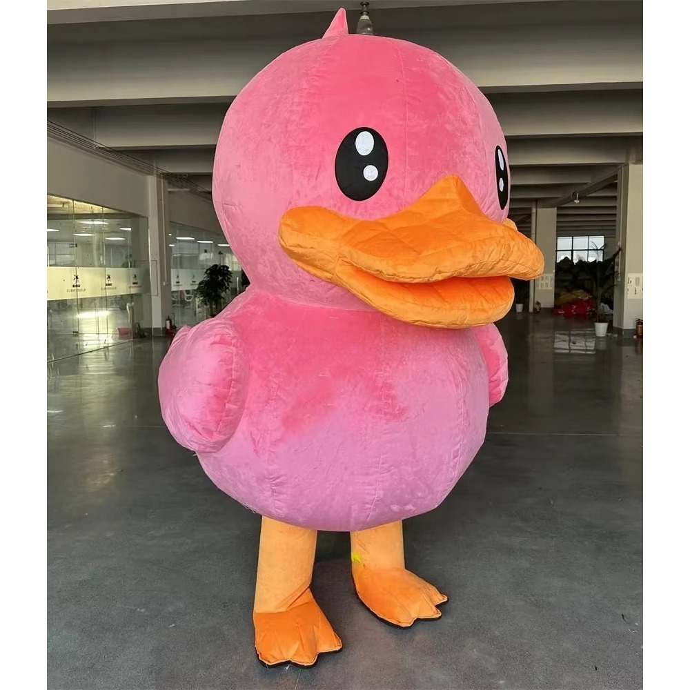 Dolls - Inflatable Duck Mascot Costume Plush Walking