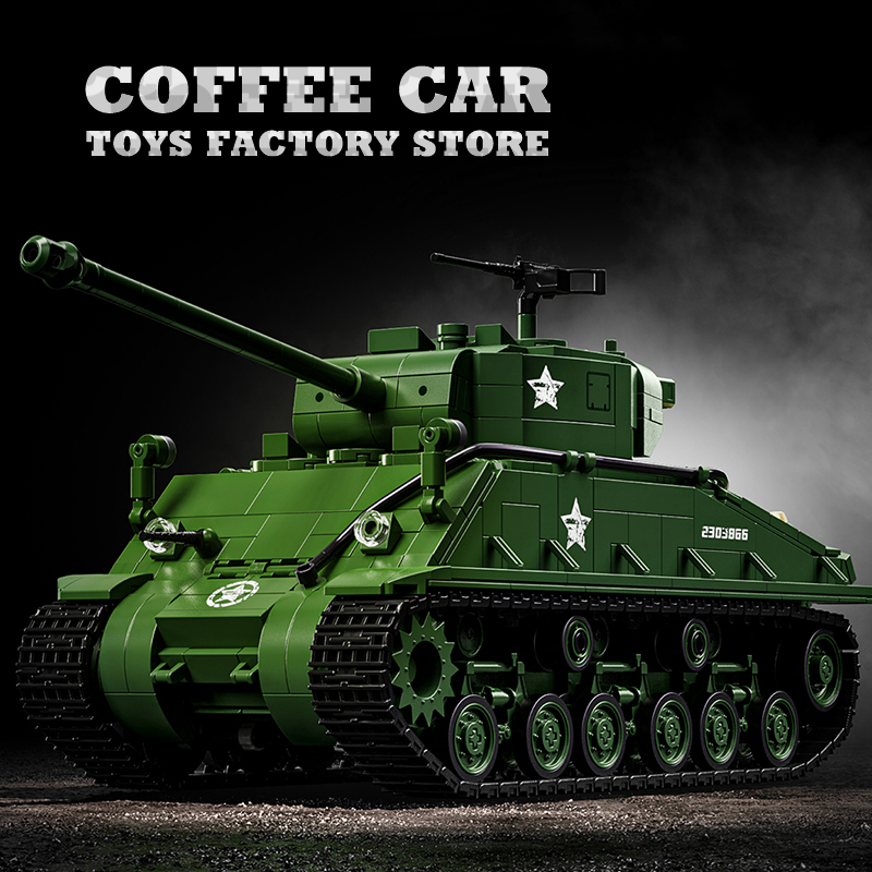 US Army M4 Tank Building Block - đánh giá và giá Lego Compatible Military Tank