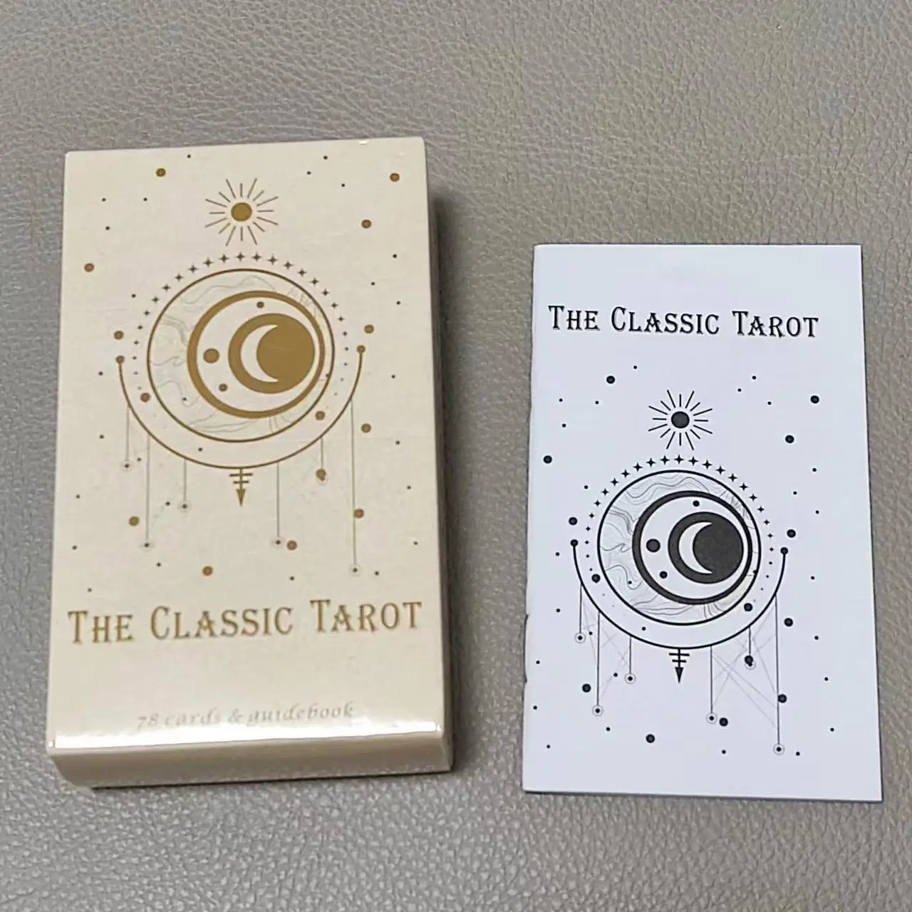 10.3*6cm The Classic Tarot 78  - đánh giá và giá Tarot Cards Deck With Guidebook