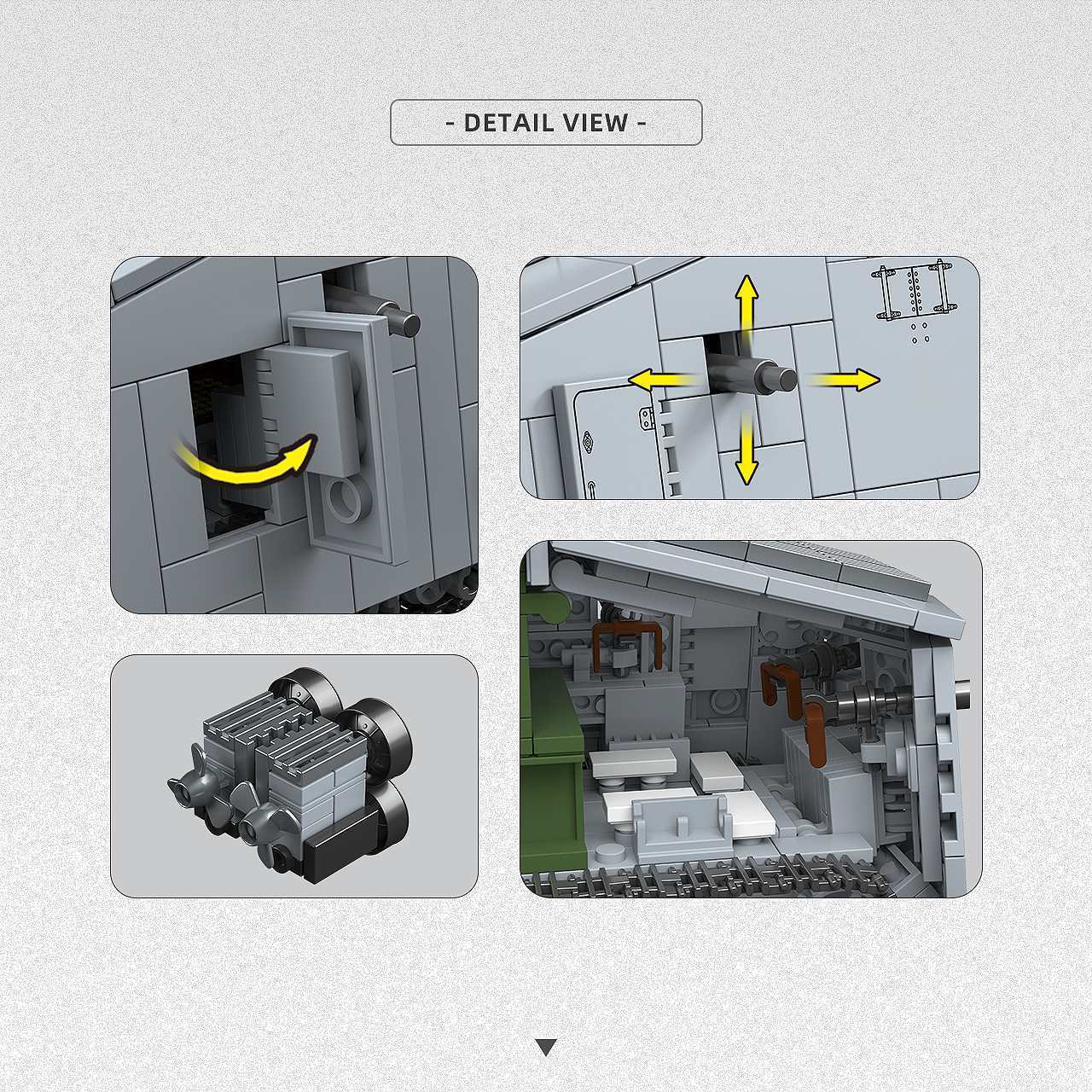 920Pcs WW1 A7V Heavy Tank Buil - đánh giá và giá Lego Compatible Military Tank