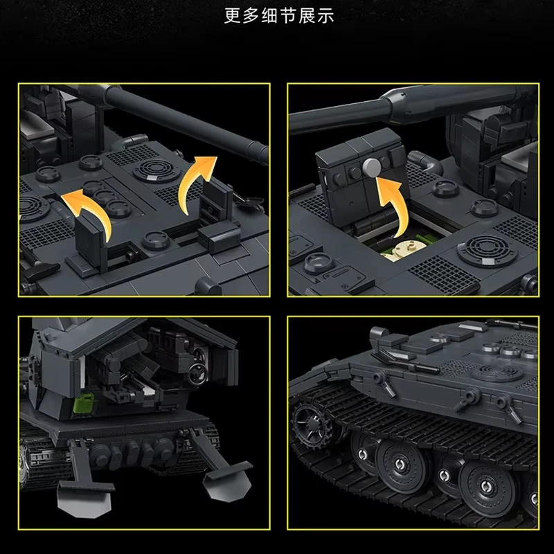 97017 2036PCS  MOC Large GER D - đánh giá và giá Lego Compatible Military Tank