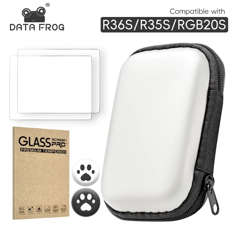 DATA FROG Tempered Glass Scree - đánh giá và giá Retro Handheld Game Console R36S